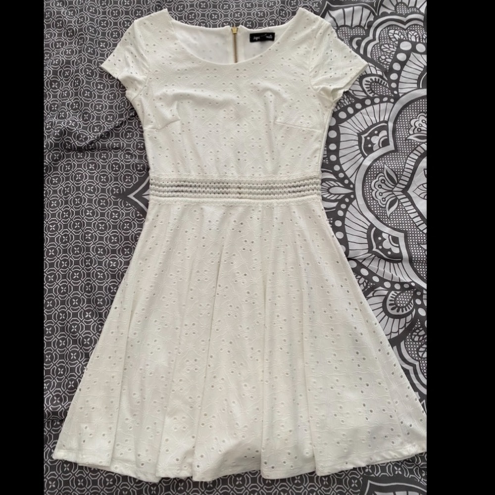 White eyelet dress